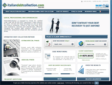 Tablet Screenshot of italiandebtcollection.com